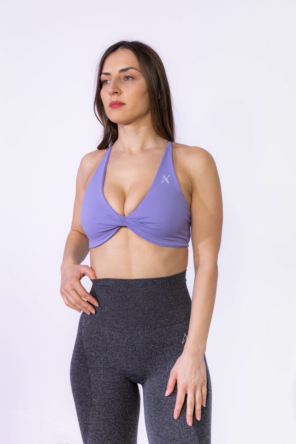 Crossback Sports Bra - Soft Lilac, XS